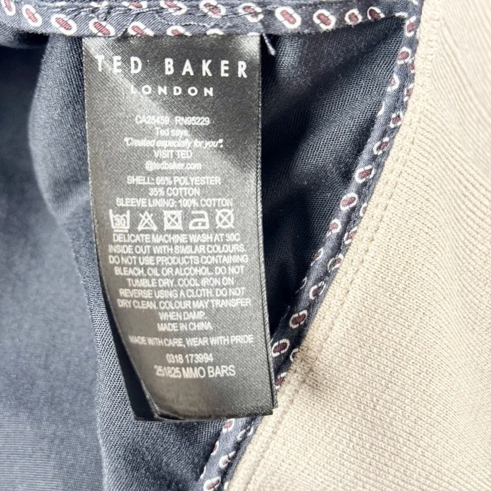Ted Baker Bars Bomber Jacket in Navy Sz M